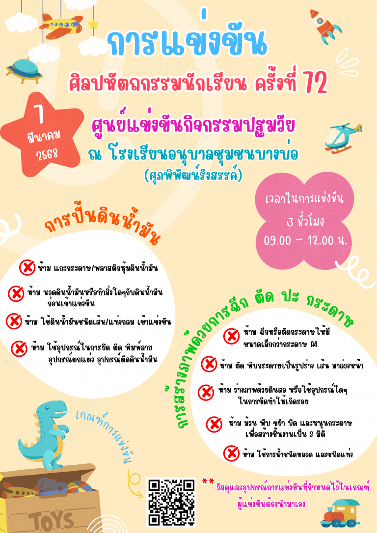 ศูนย์การแข่งขันปฐมวัย แจ้งเตรียมความพร้อม…